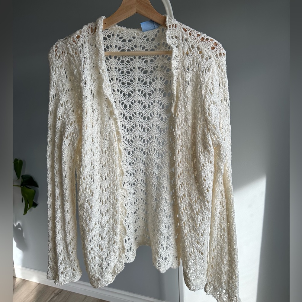 Crochet style cardigan